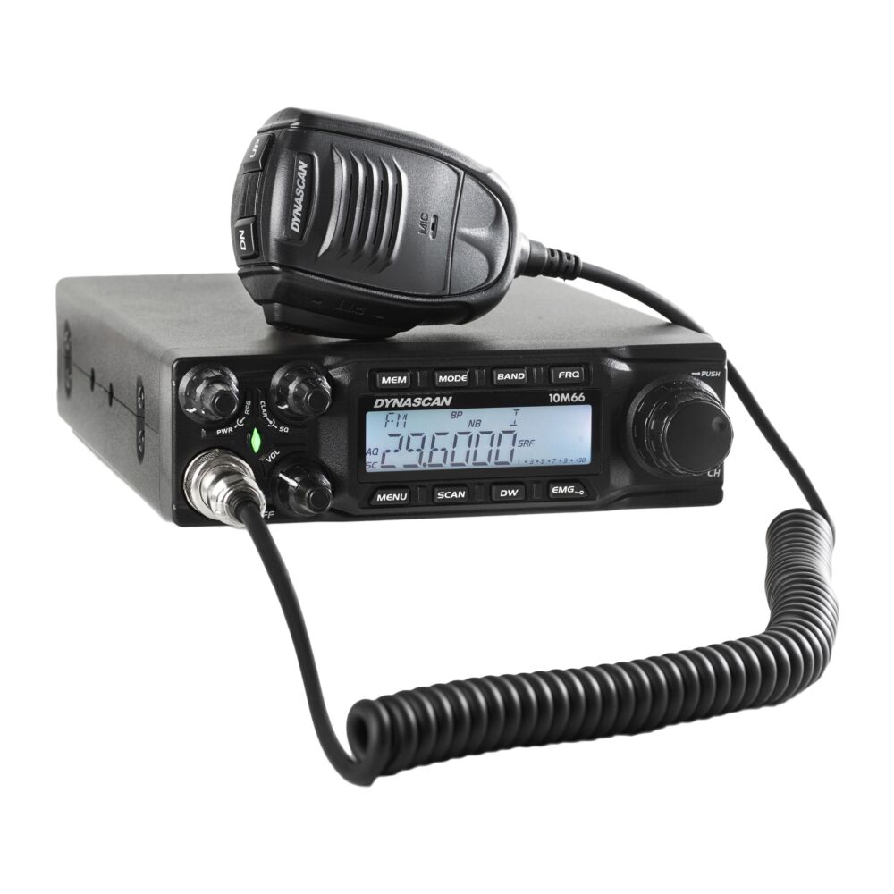 Amateur radio station PNI Dynascan 10M66 CB, AM, FM, LSB, USB, 28-29.7Mhz,  ASQ, DTMF, Roger Beep, 12V, CTCSS, DCS, programmable